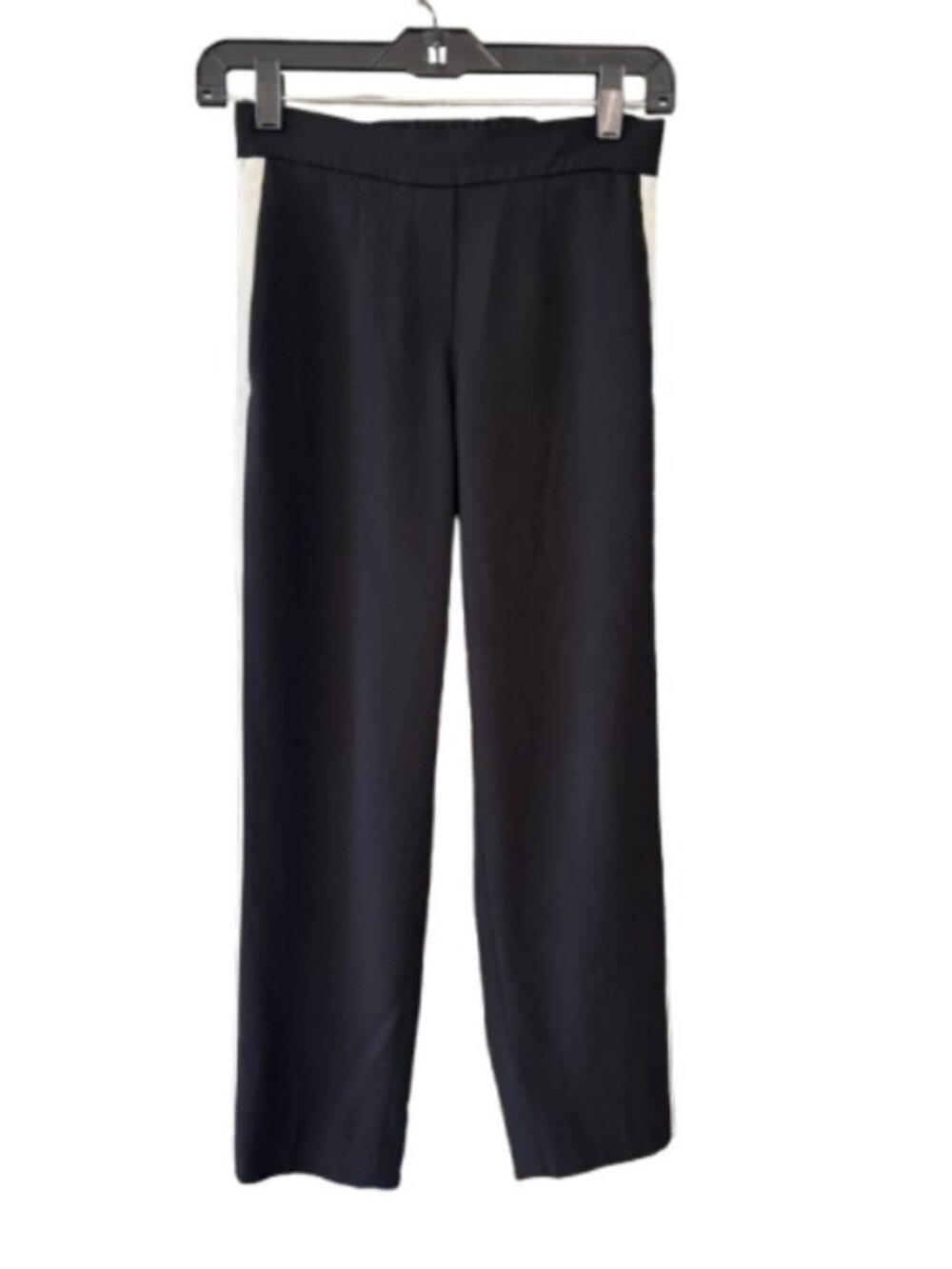 Babaton Dexter side stripe tuxedo pants black women's size 0